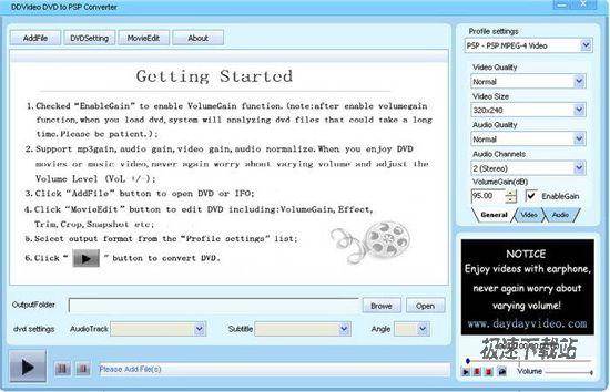 DDVideo DVD to PSP Converter Gain Ԥͼ