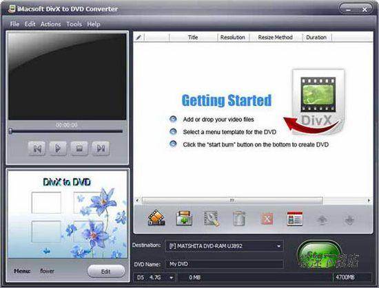 iMacsoft DivX to DVD Converter Ԥͼ