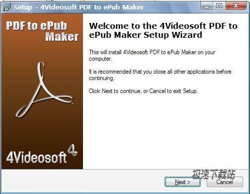 4Videosoft PDF to ePub Maker DƬ 01