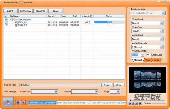 iDVDrip DVD to FLV Converter Ԥͼ