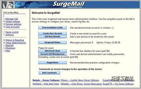 SurgeMail Mail Server Ԥͼ