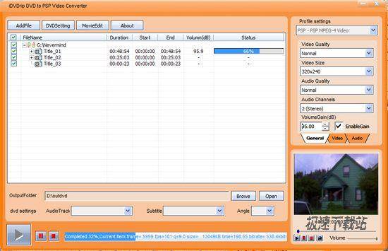 iDVDrip DVD to PSP Converter Ԥͼ