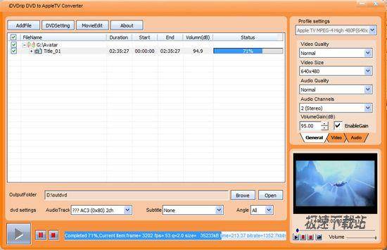 iDVDrip DVD to Apple TV Converter Ԥͼ