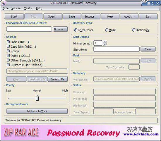 ZIP RAR ACE Password Recovery Ԥͼ