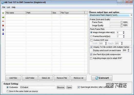 Ailt Text TXT to SWF Converter Ԥͼ