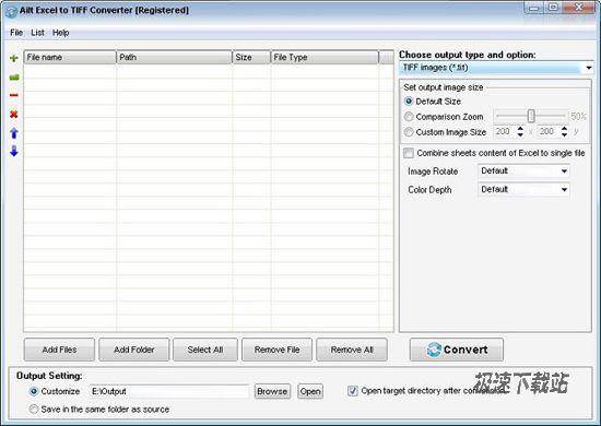 Ailt Excel to TIFF Converter DƬ 01