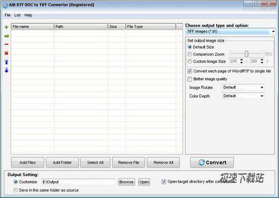 Ailt RTF DOC to TIFF Converter DƬ 01