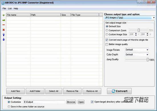 Ailt DOC to JPG BMP Converter Ԥͼ