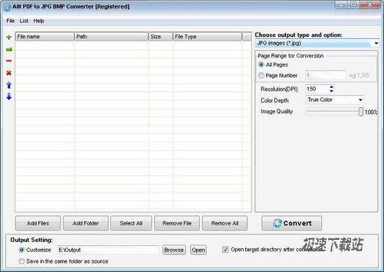 Ailt PDF to JPG BMP Converter Ԥͼ