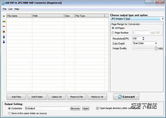 Ailt PDF to JPG WMF EMF Converter Ԥͼ