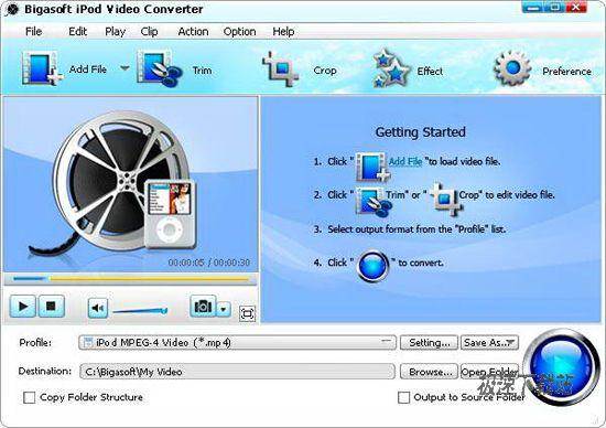 Bigasoft iPod Video Converter ͼƬ 01