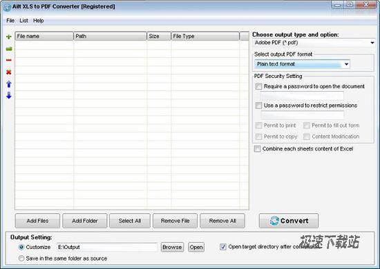 Ailt XLS to PDF Converter DƬ 01