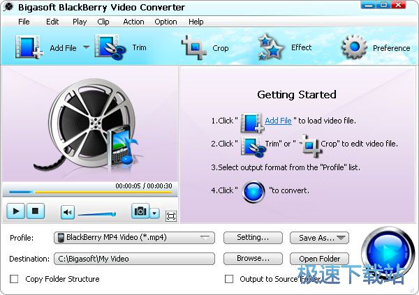 Bigasoft BlackBerry Video Converter Ԥͼ