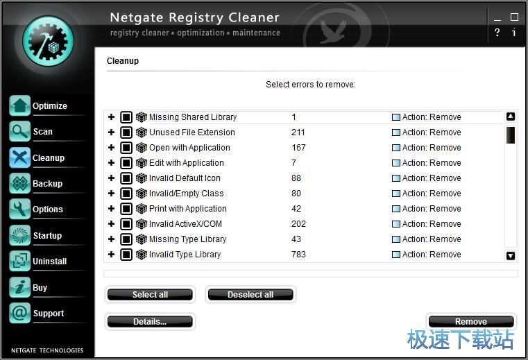 NETGATE Registry Cleaner 图片 03s
