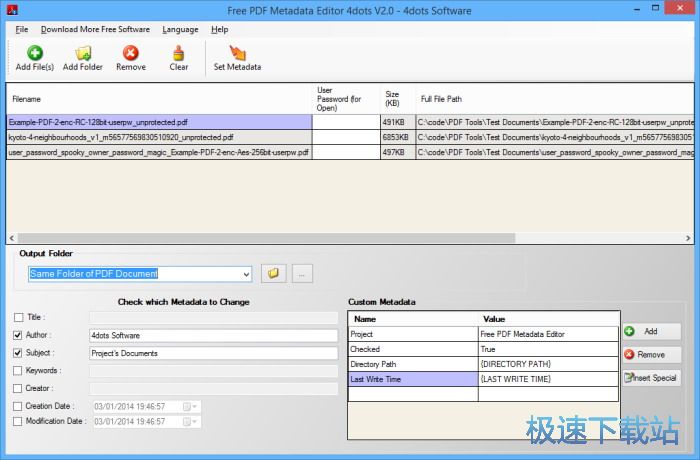 Free PDF Metadata Editor 4dots Ԥͼ