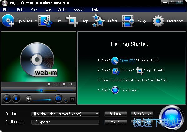 Bigasoft VOB to WebM Converter Ԥͼ