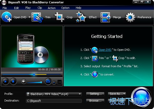 Bigasoft VOB to BlackBerry Converter Ԥͼ