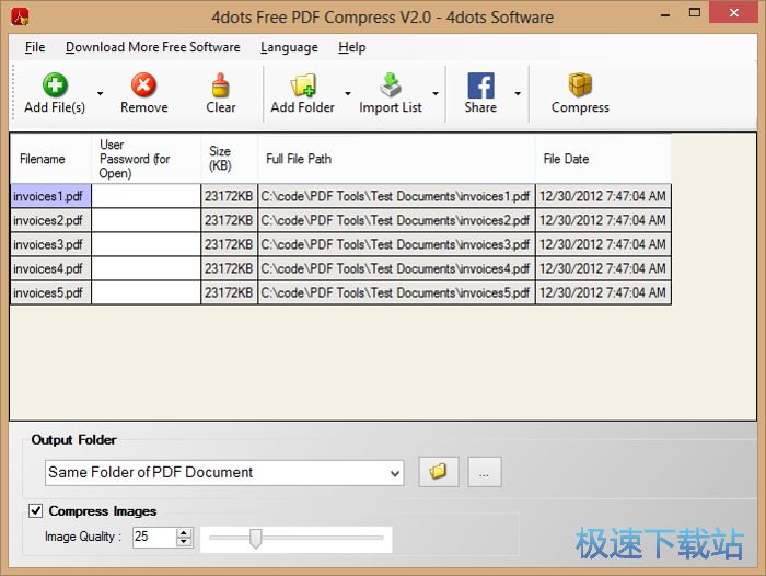 4dots Free PDF Compress Ԥͼ